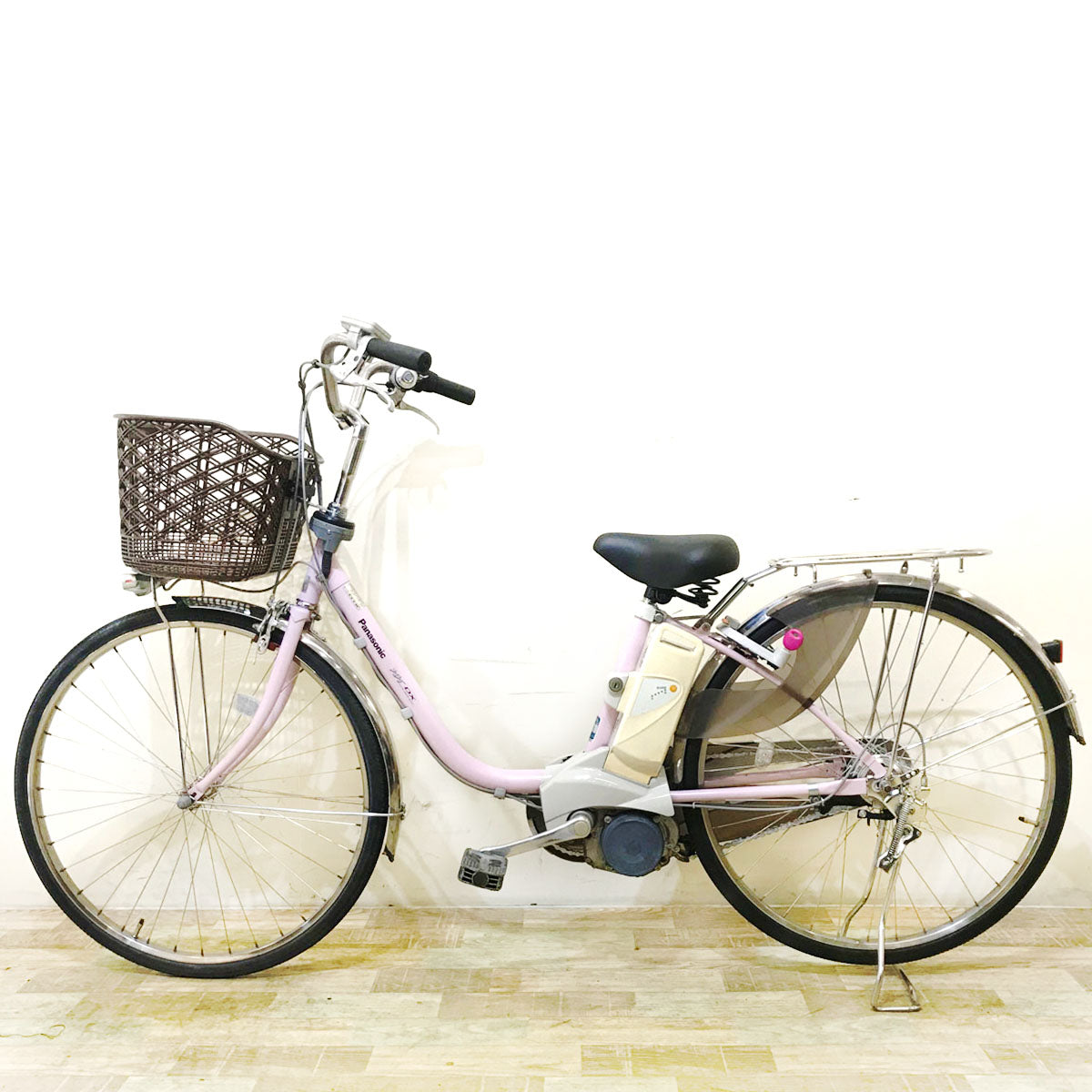 中古電動自転車 パナソニック ビビ DX ピンク 26インチ KB059