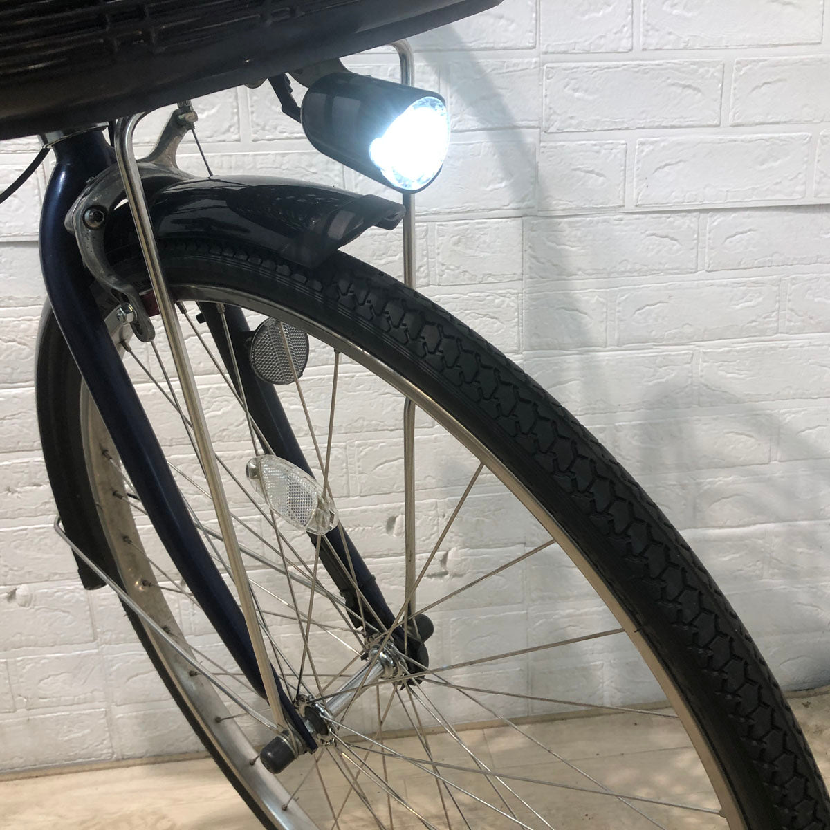 中古電動自転車 ヤマハ PAS With パス ウィズ ブルー 26インチ YC073