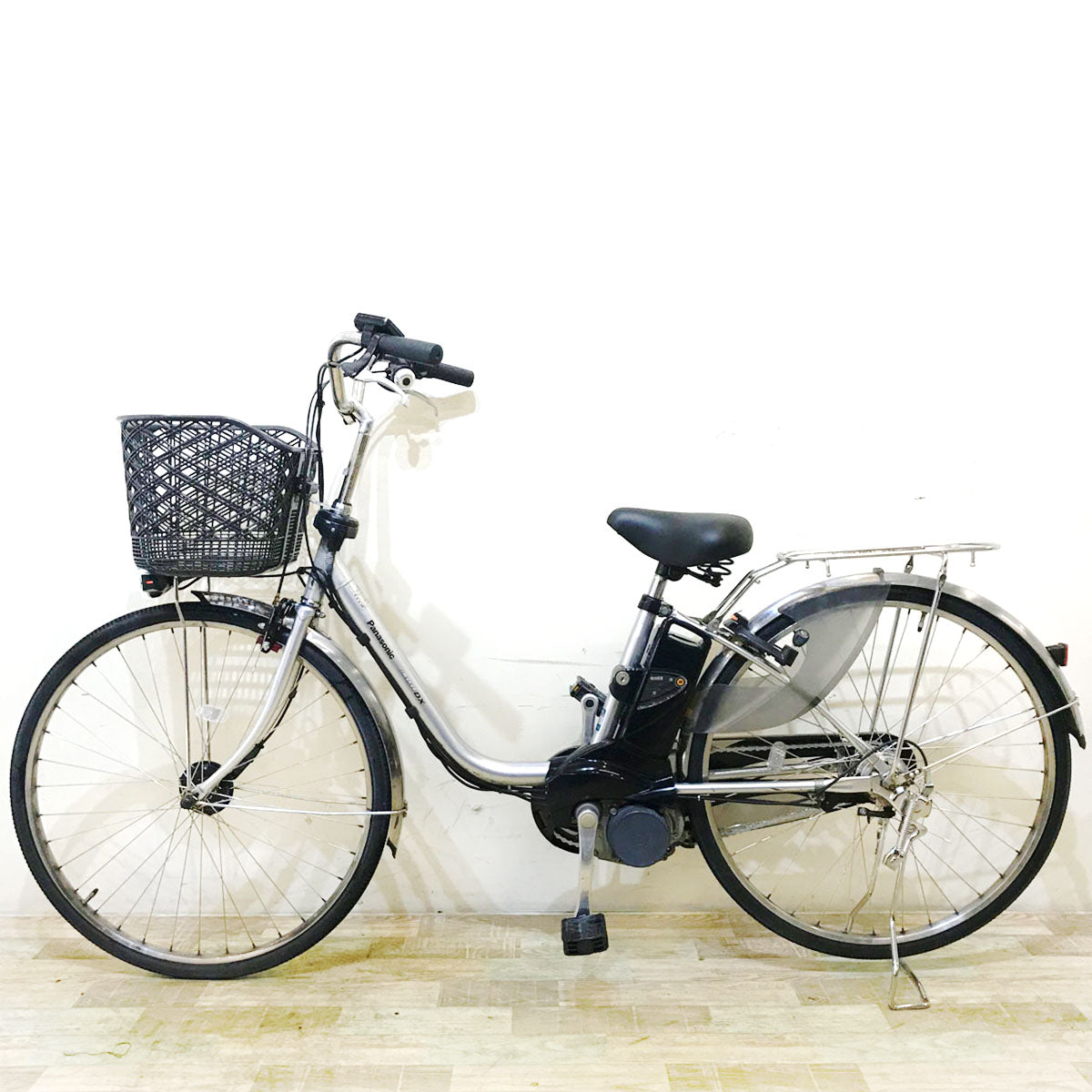 中古電動自転車 パナソニック ビビ DX シルバー 26インチ KB060