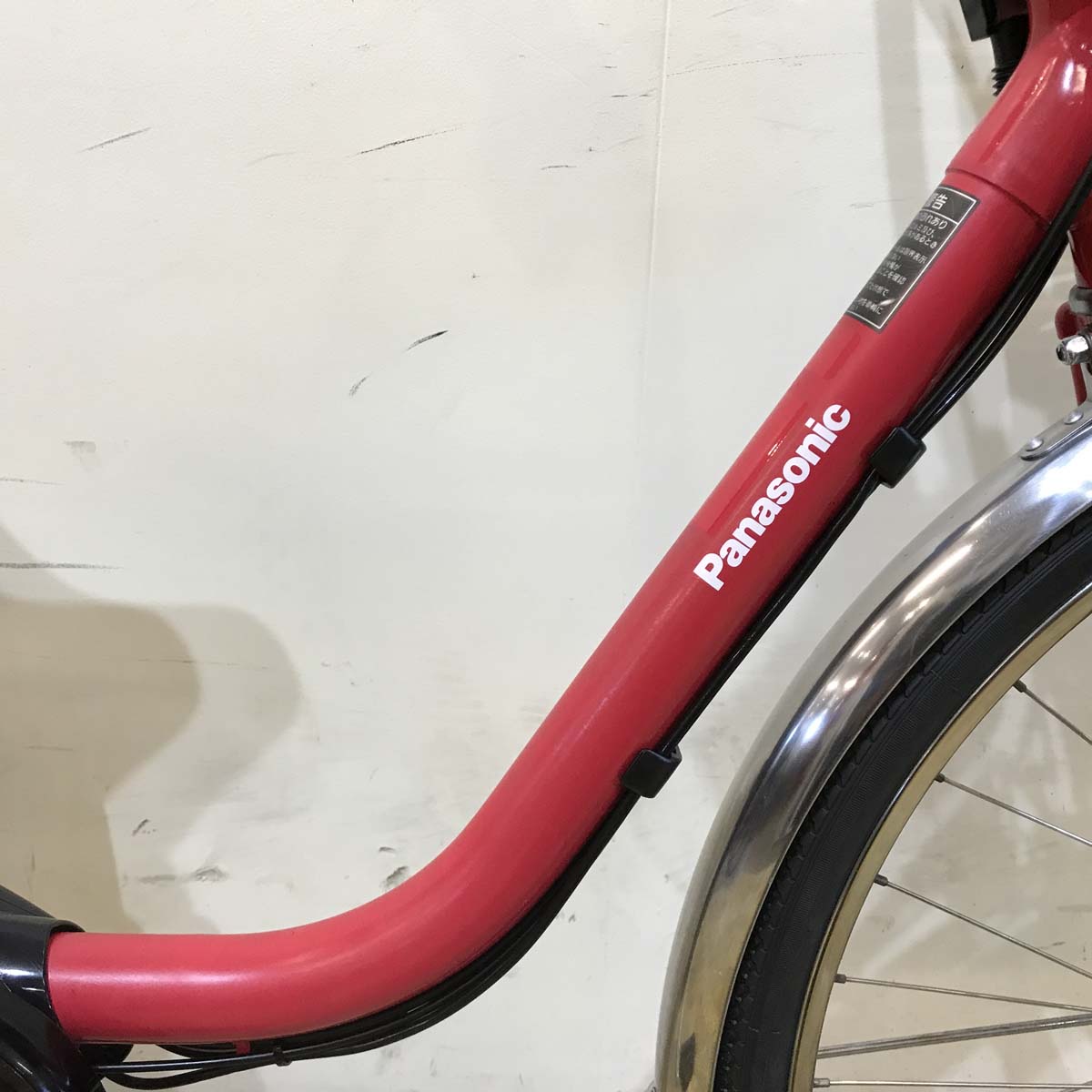 中古電動自転車 パナソニック ビビDX レッド 26インチ KG068