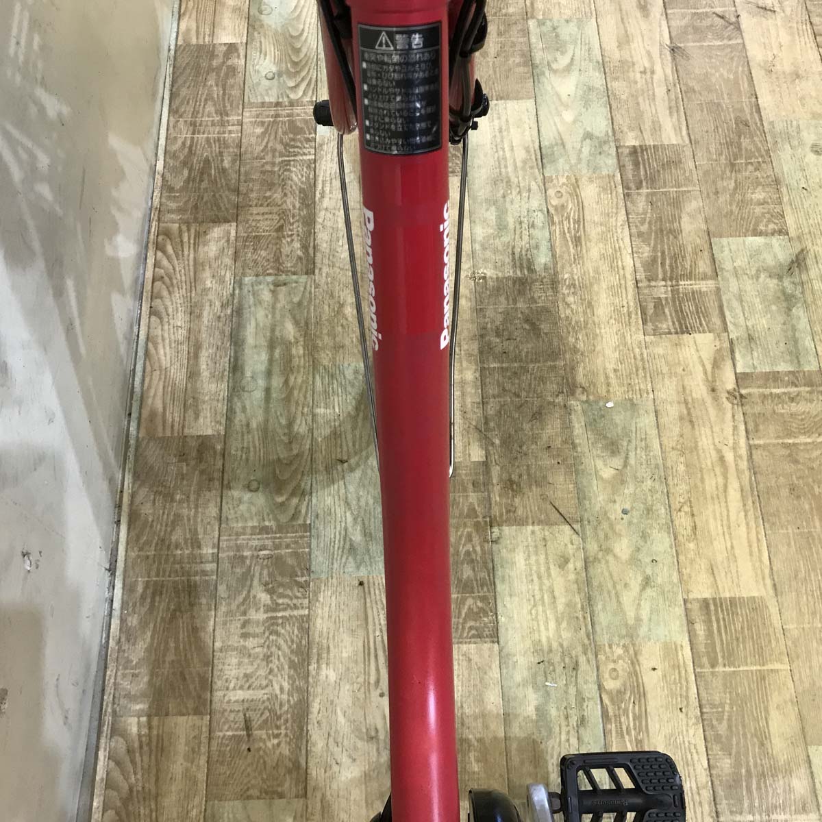 中古電動自転車 パナソニック ビビDX レッド 26インチ KG068
