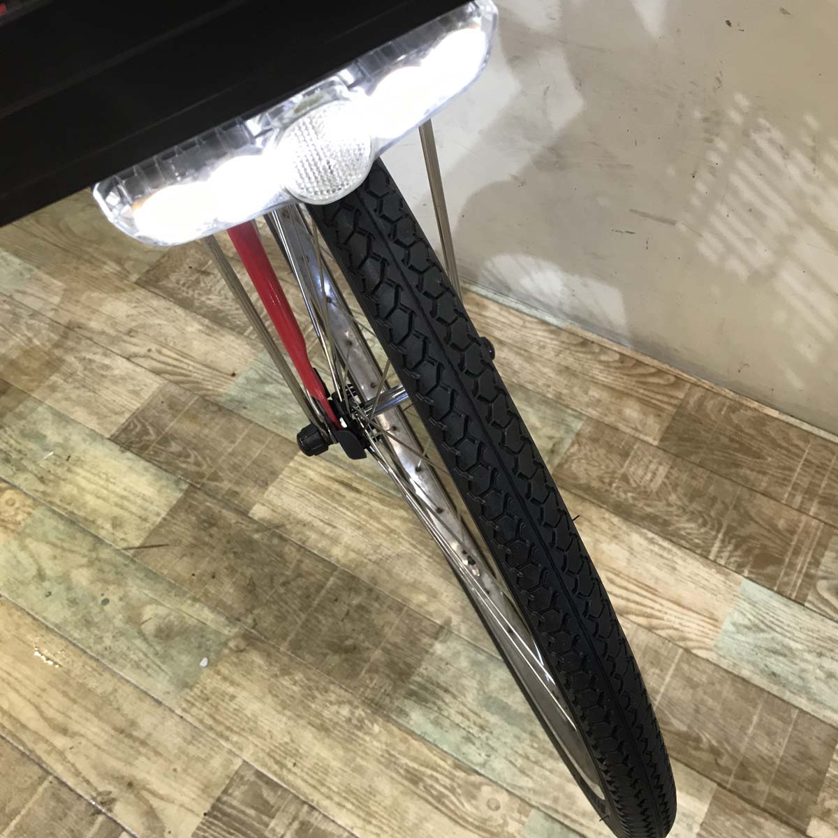 中古電動自転車 パナソニック ビビDX レッド 26インチ KG068
