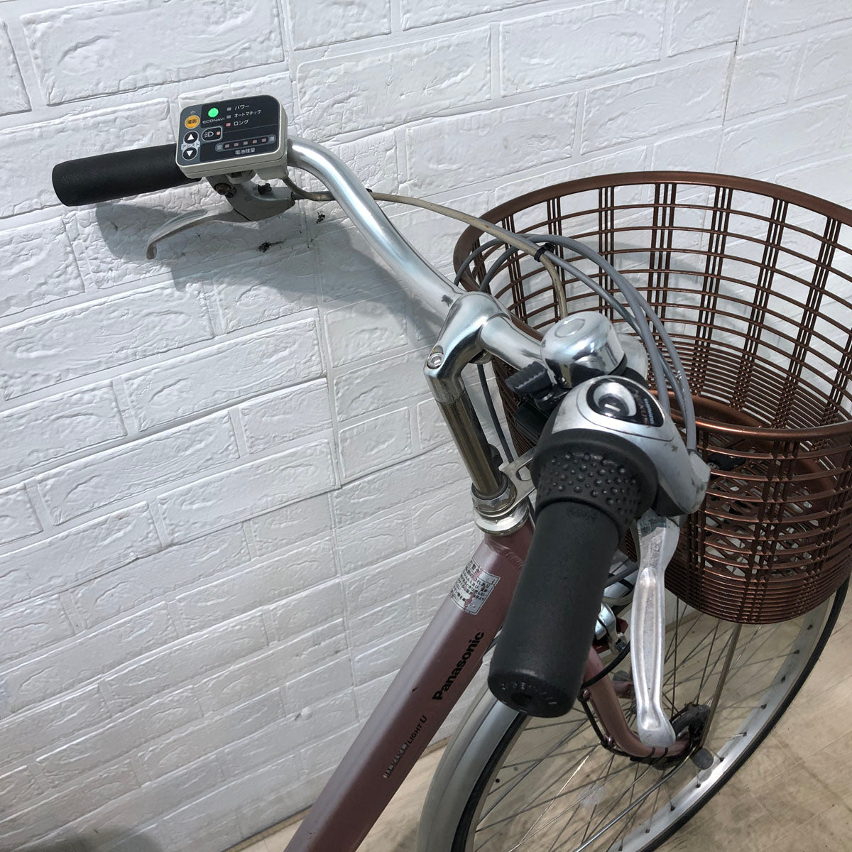 中古電動自転車 パナソニック ビビ ライト U ピンク 26インチ YC074 