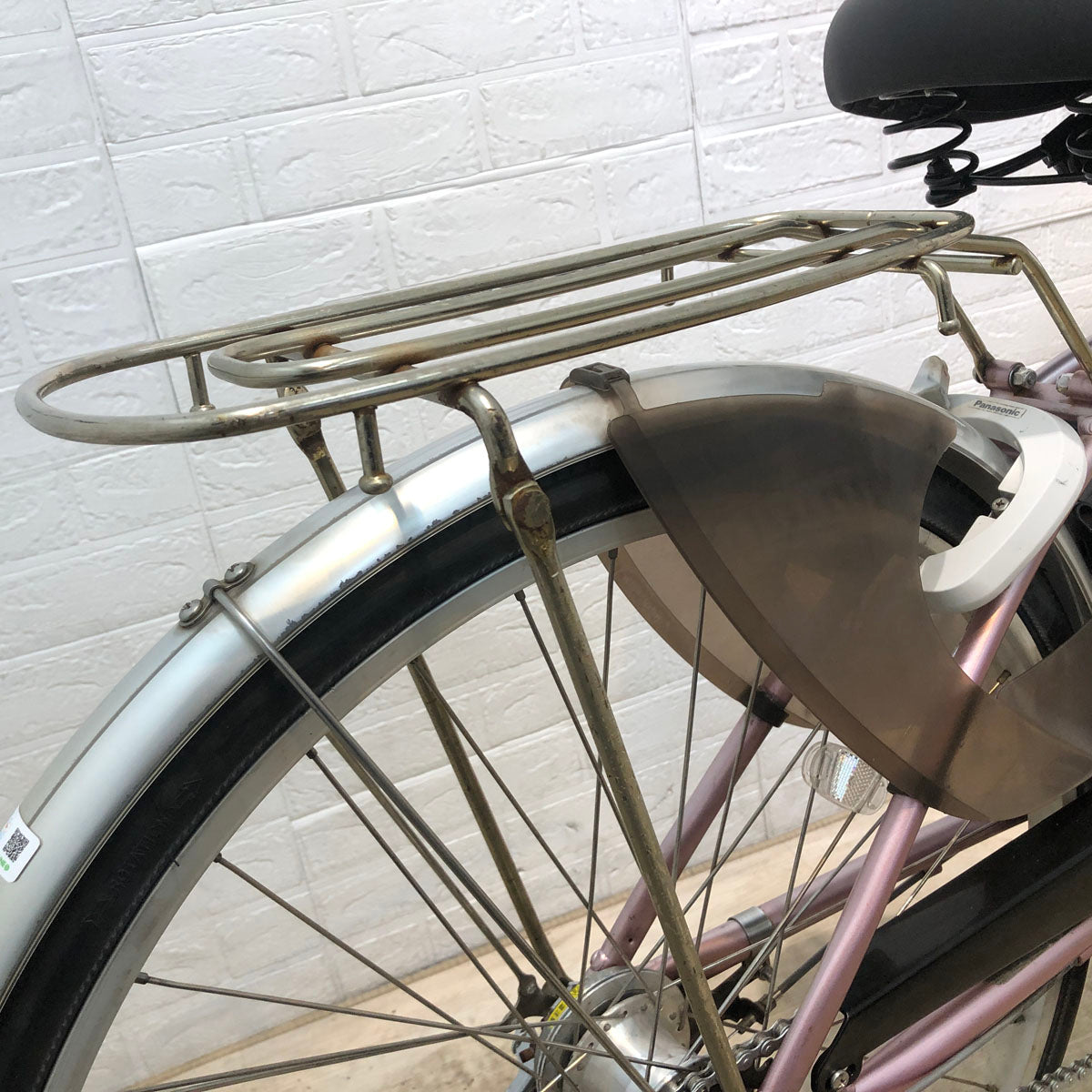 中古電動自転車 パナソニック ビビ ライト U ピンク 26インチ YC074