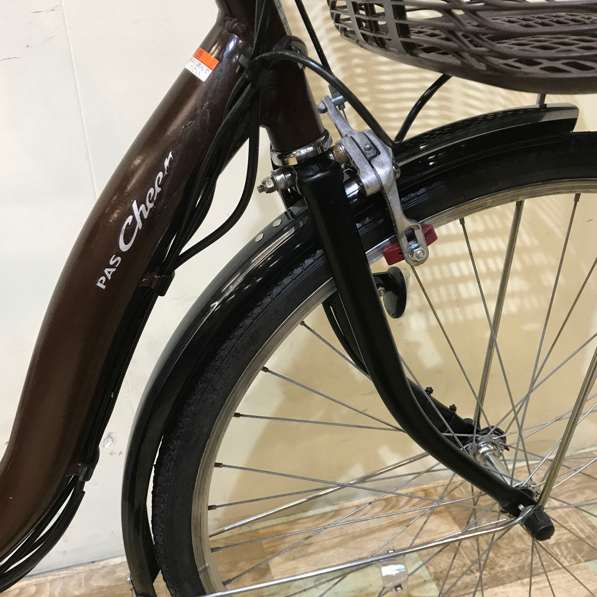 中古電動自転車 ヤマハ PAS Cheer パス チア ブラウン 26インチ KB062