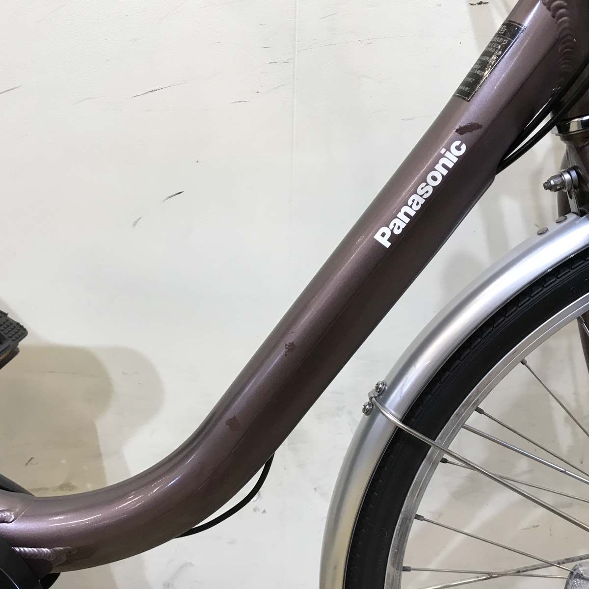 中古電動自転車 パナソニック ビビL ブラウン 26インチ KG069