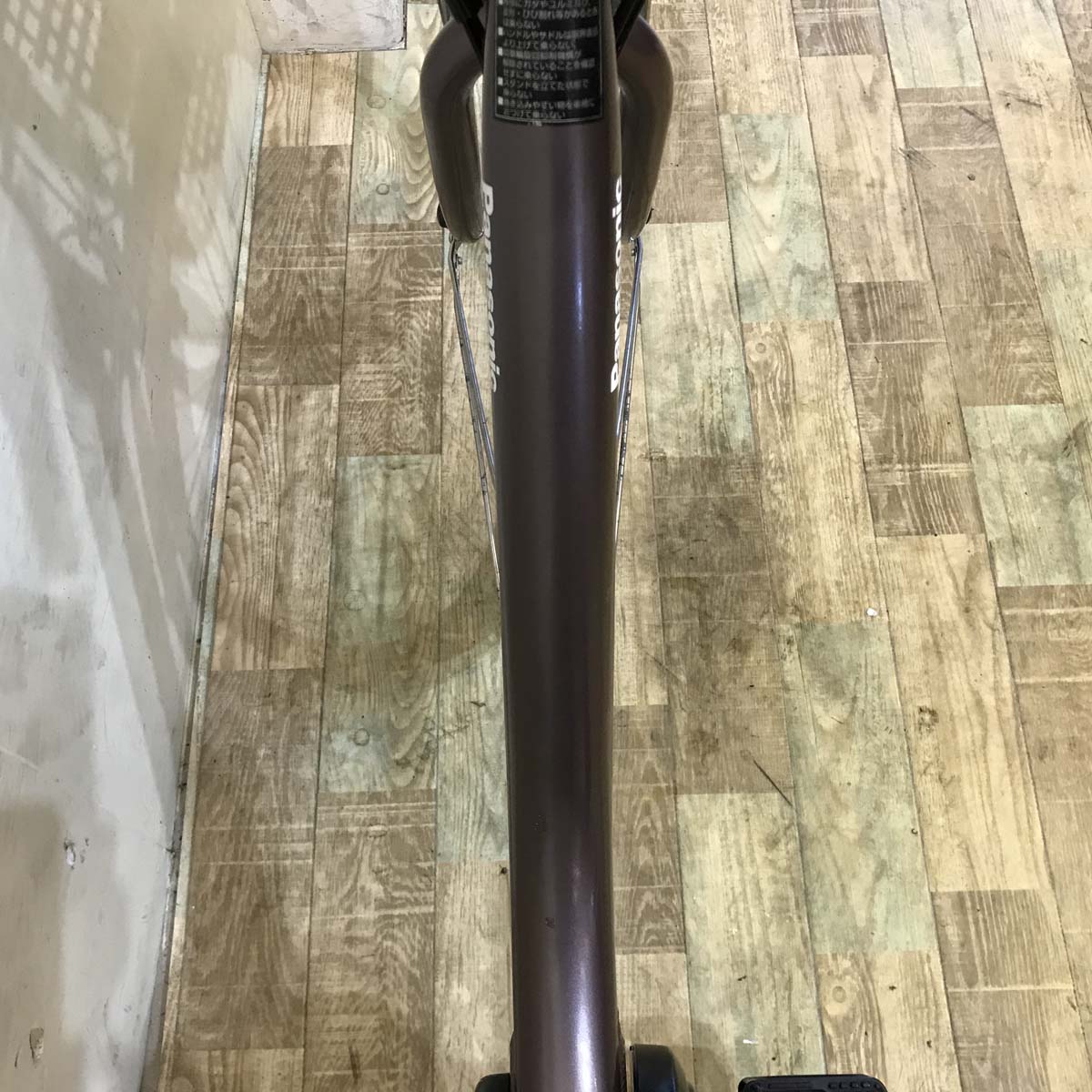 中古電動自転車 パナソニック ビビL ブラウン 26インチ KG069
