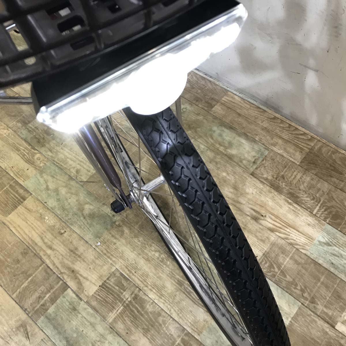 中古電動自転車 パナソニック ビビL ブラウン 26インチ KG069