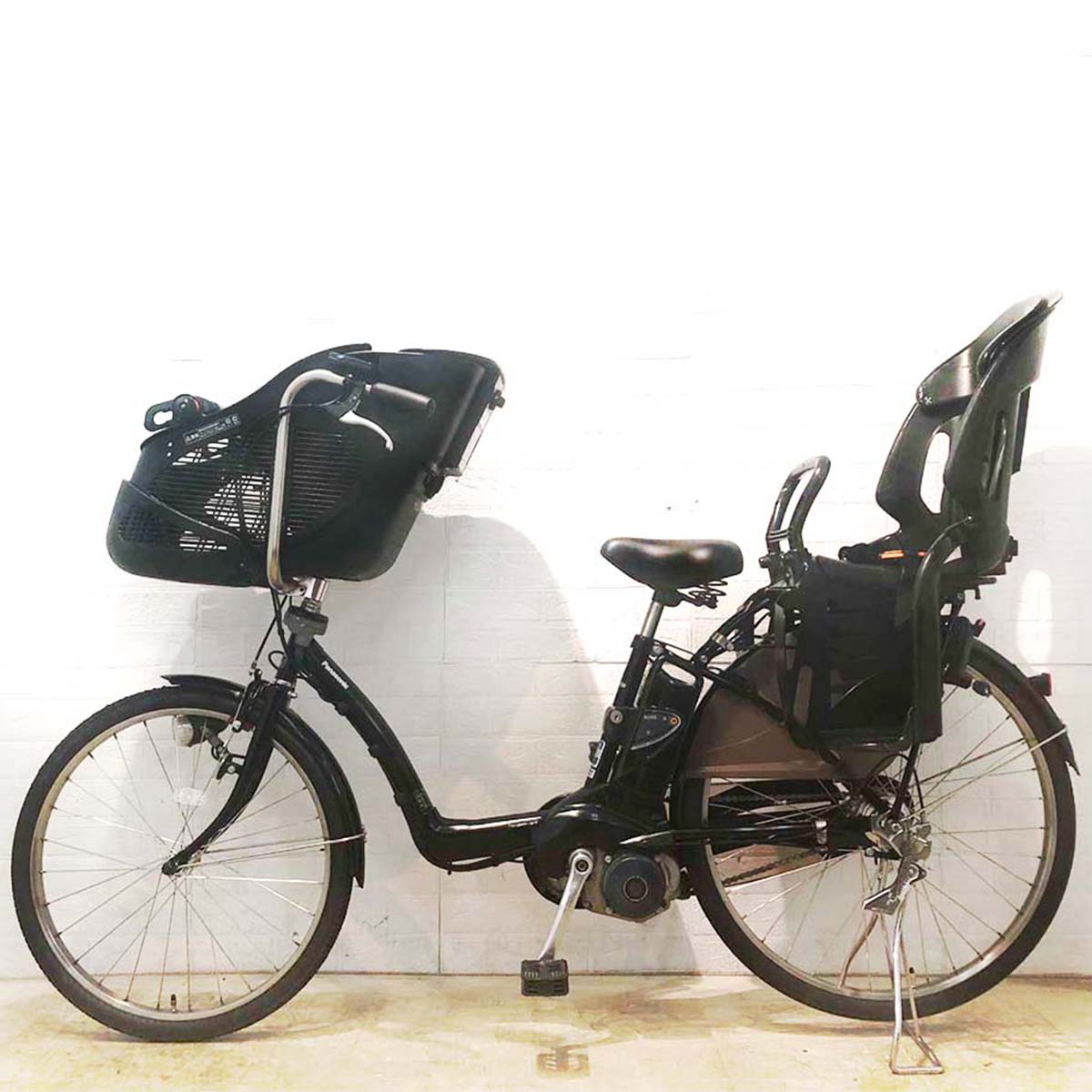中古電動自転車 パナソニック ギュット ブラック 前22×後26インチ