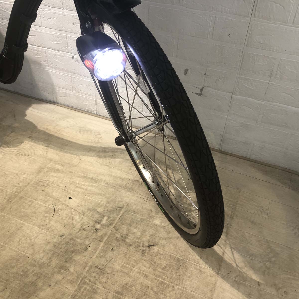 中古電動自転車 パナソニック ギュット ブラック 前22×後26インチ 