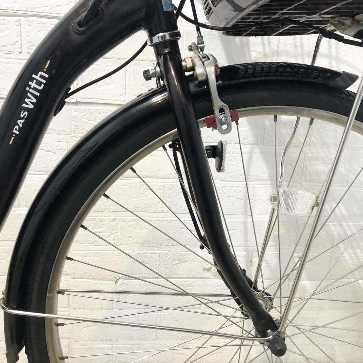 中古電動自転車 ヤマハ PAS ウィズ ブラウン 26インチ YH098