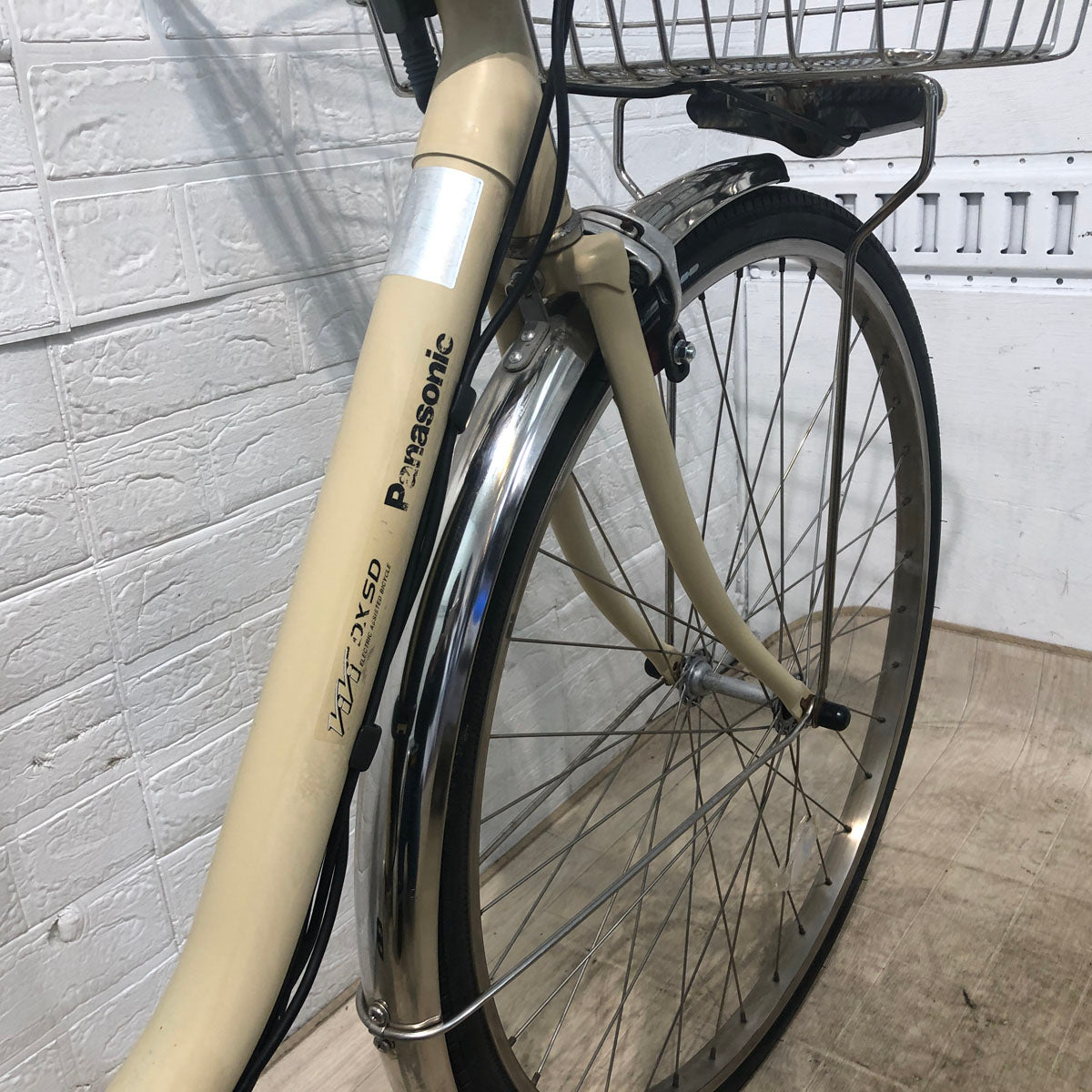 中古電動自転車 パナソニック ビビ DX SD ベージュ 26インチ YC077