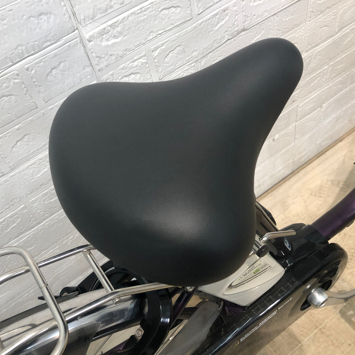 中古電動自転車 新品バッテリー パナソニック ビビ DX パープル 26インチ YC078