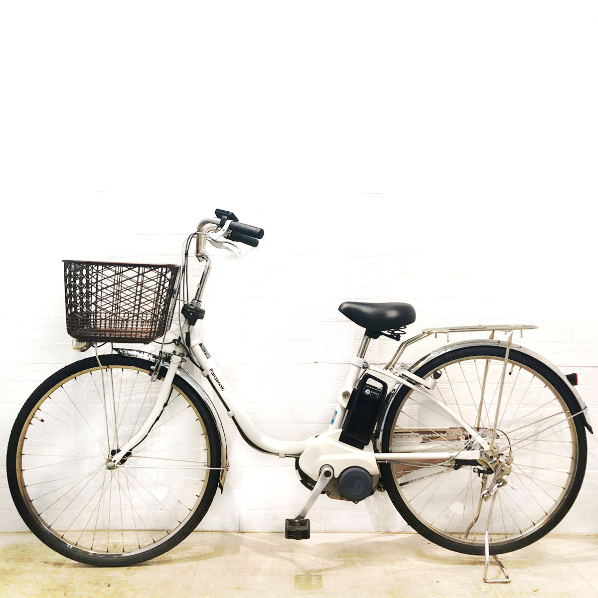 セール！[649] 送料無料 パナソニック ビビDX 電動自転車 充電器なし 中古電動自転車 パナソニック ビビ DX ホワイト 26インチ YC079 – e