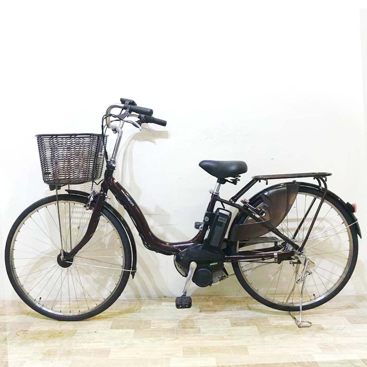 中古電動自転車  ヤマハ PAS ナチュラ L DX ブラウン 26インチ KB066