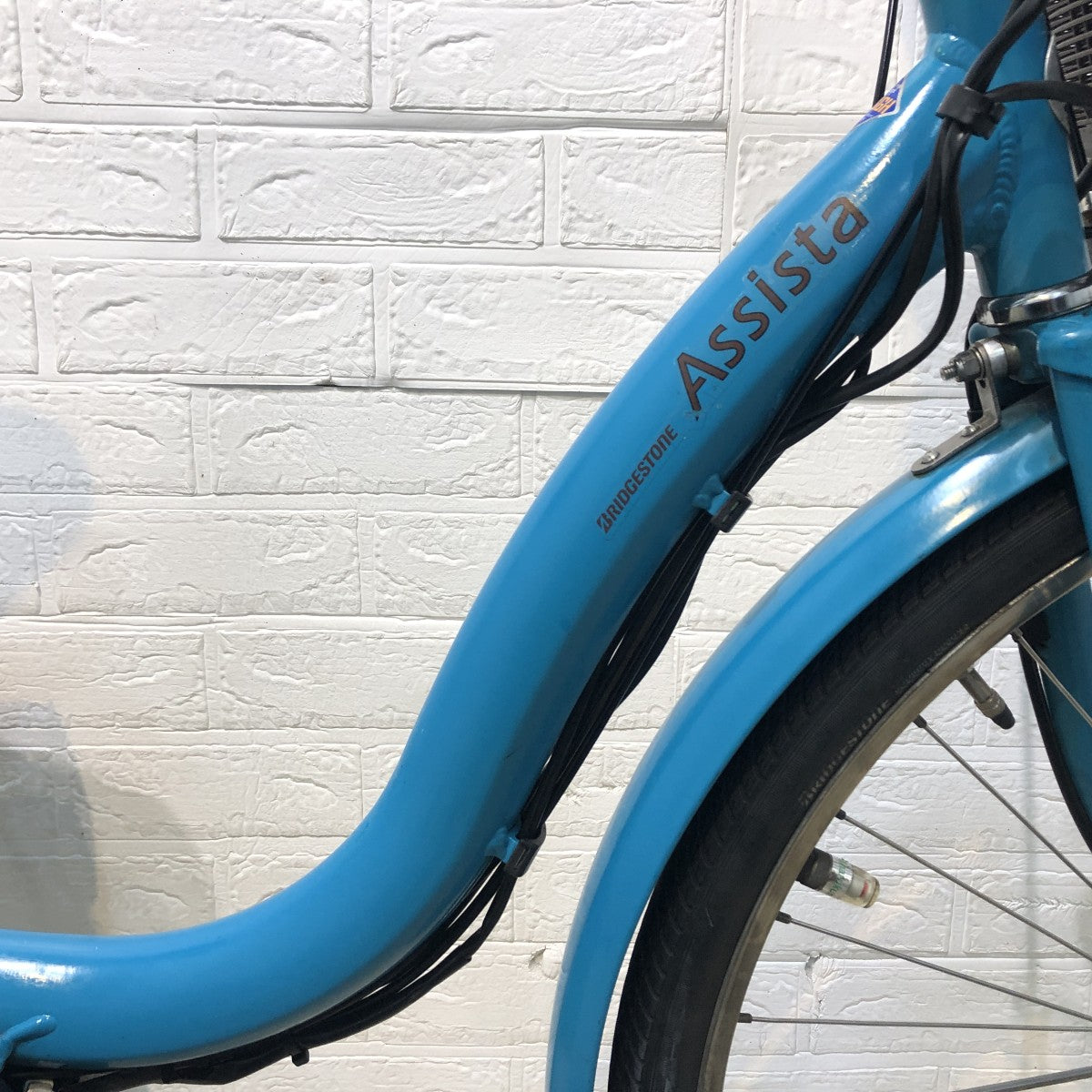 中古電動自転車 ブリヂストン アシスタDX  ブルー 26インチ YH103