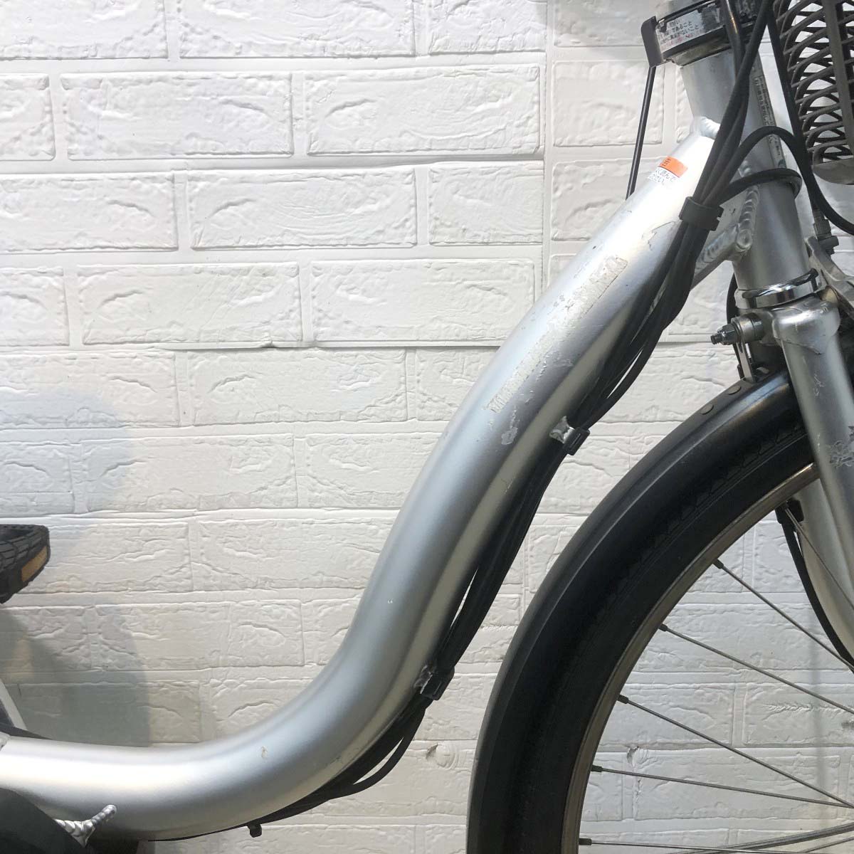 中古電動自転車 ヤマハ PAS ナチュラL シルバー 26インチ YH104