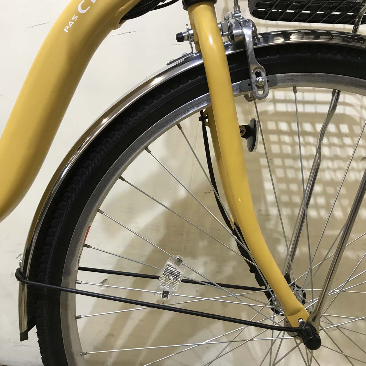 中古電動自転車  ヤマハ PAS Cheer パス チア イエロー 26インチ KB071 