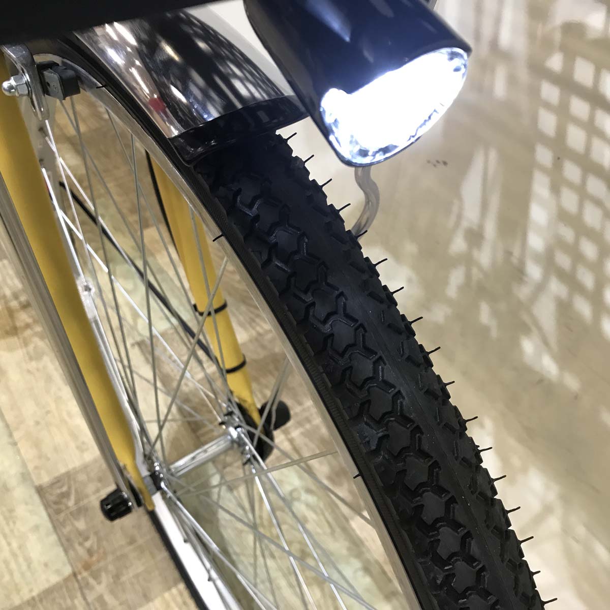 中古電動自転車  ヤマハ PAS Cheer パス チア イエロー 26インチ KB071 