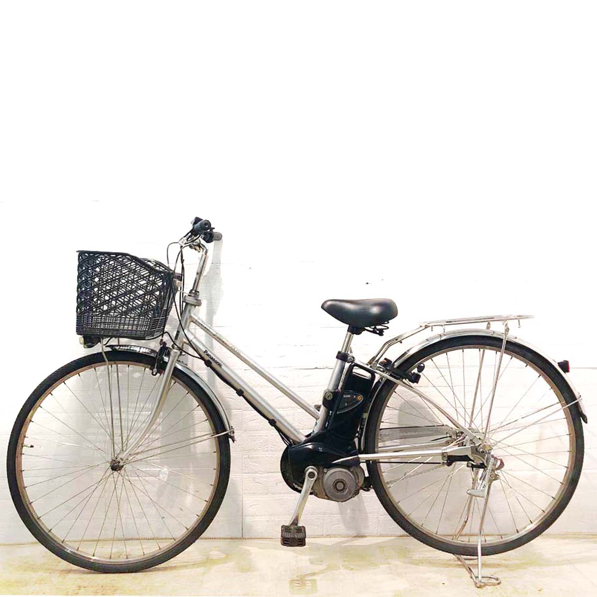 中古電動自転車 パナソニック ビビ DX シティ シルバー 27インチ YC084
