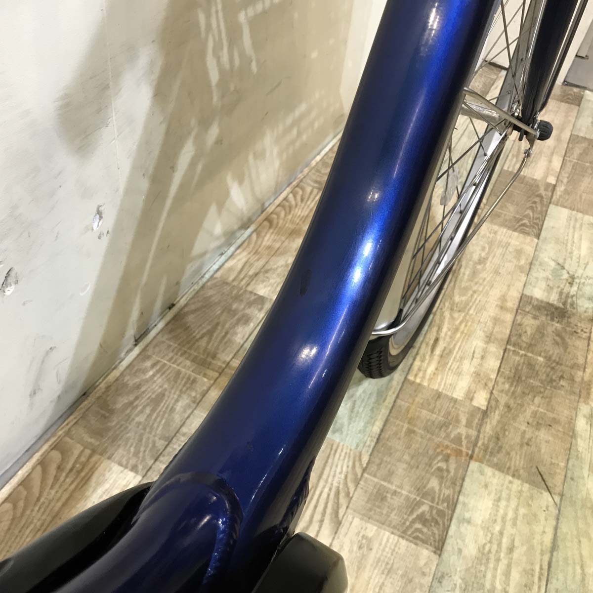 中古電動自転車 パナソニック ビビ L ネイビー 24インチ KB073 