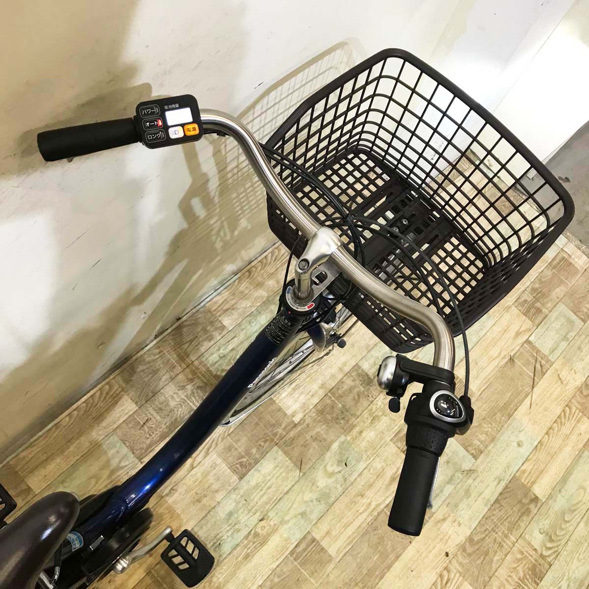 中古電動自転車 パナソニック ビビ L ネイビー 24インチ KB073 