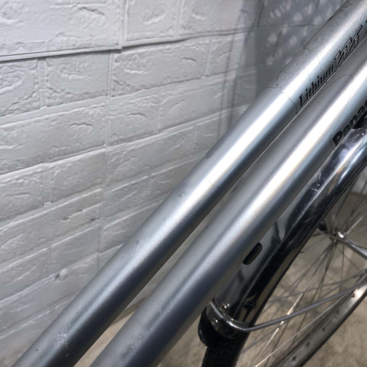 中古電動自転車 パナソニック ビビ DX シティ シルバー 27インチ YC084