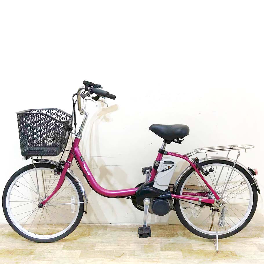 中古電動自転車 パナソニック ビビSS 20 ピンク 20インチ KG079