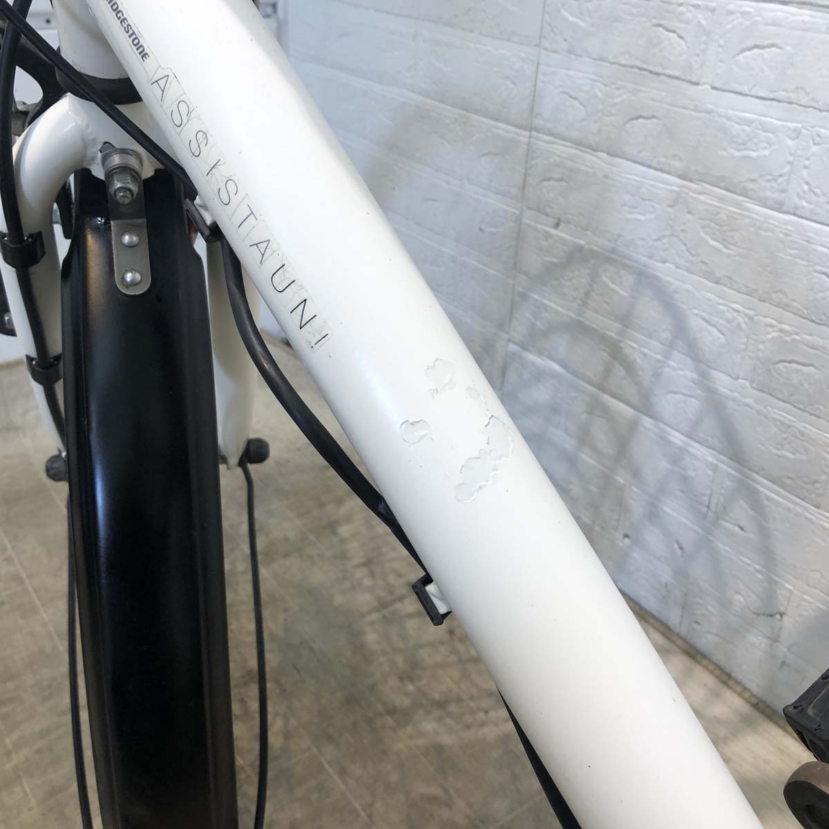 中古電動自転車 ブリヂストン アシスタ ユニ ホワイト 24インチ YD001 