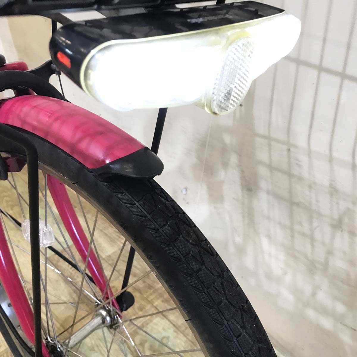 中古電動自転車 パナソニック ララ5ミニ ピンク 20インチ KG080