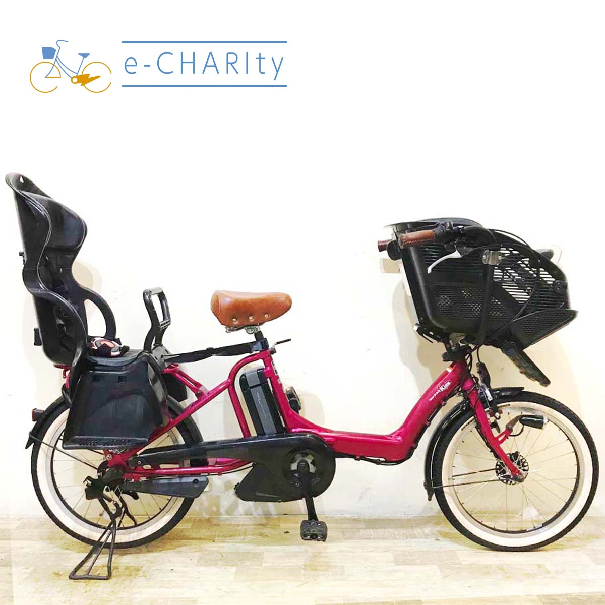 ヤマハ PAS Kiss mini パス キッス ミニ ピンク 20インチ KA059【中古車】