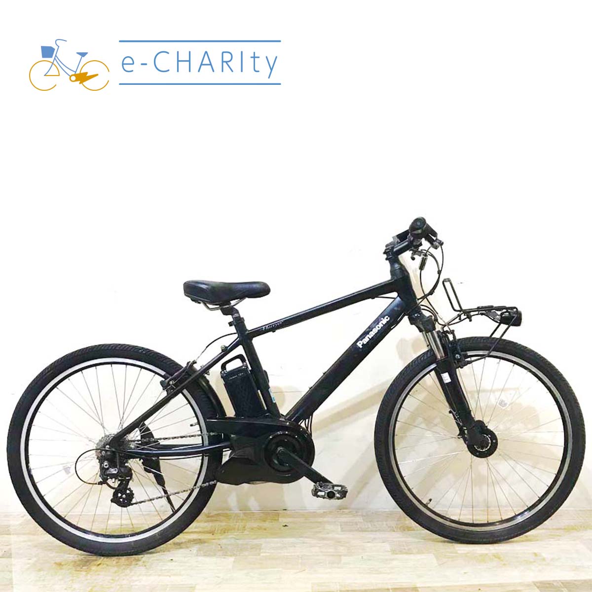 中古電動自転車 パナソニック ハリヤ ブラック 26インチ KA060 