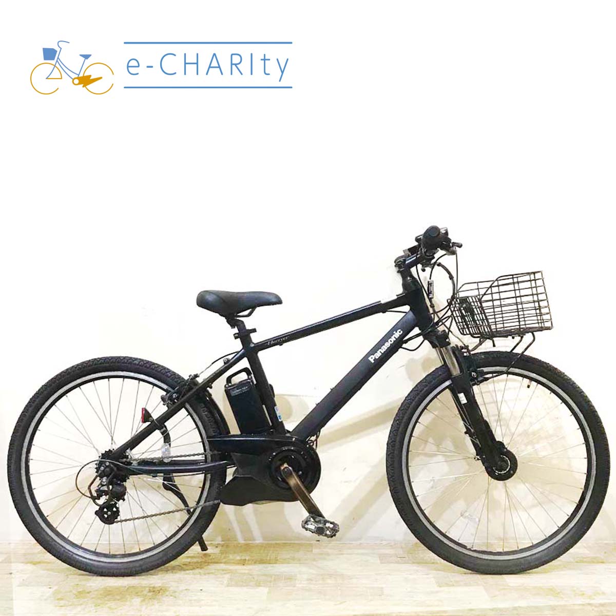 中古電動自転車 パナソニック ハリヤ ブラック 26インチ KA107