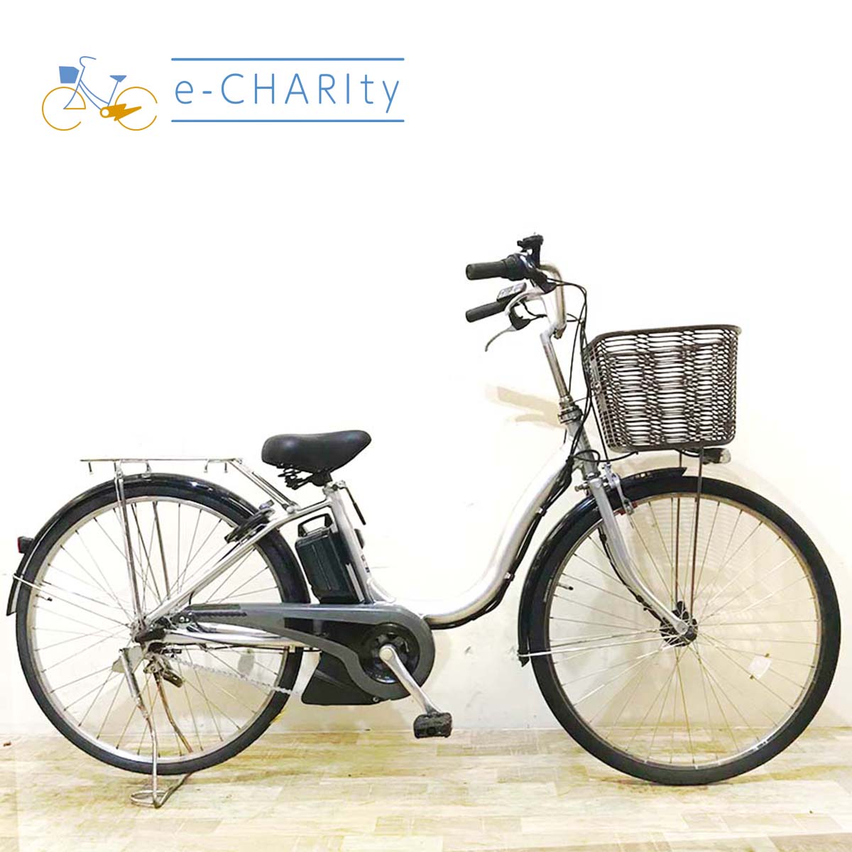 中古電動自転車  ヤマハ PAS ナチュラ L シルバー 26インチ KB033