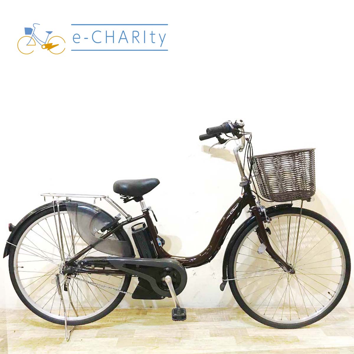 中古電動自転車  ヤマハ PAS Cheer パス チア ブラウン 26インチ KC005