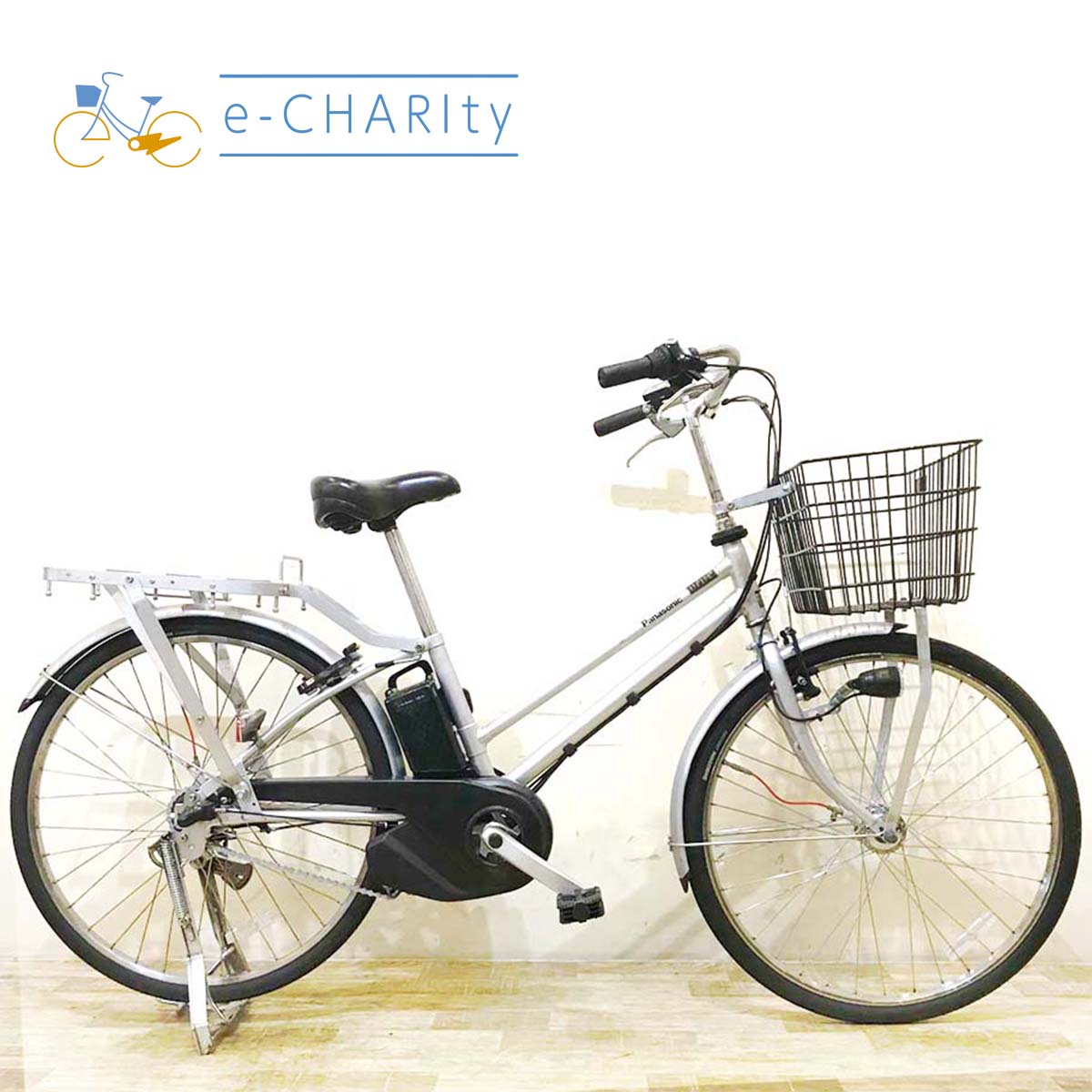 中古電動自転車 パナソニック パートナー DX シルバー 26インチ KC009