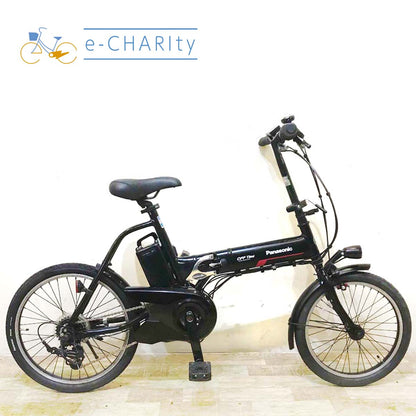 折りたたみ パナソニック オフタイム ブラック 前18×後20インチ KC097 【中古車】