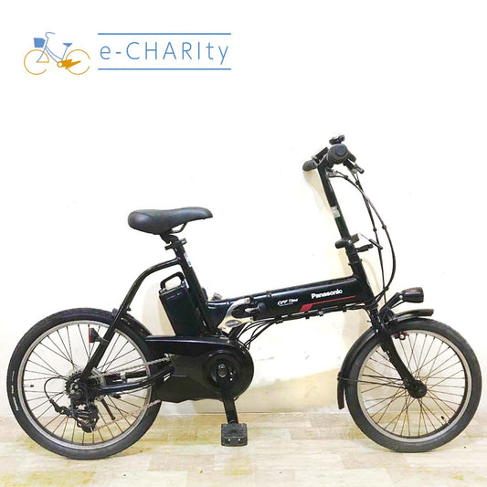 折りたたみ パナソニック オフタイム ブラック 前18×後20インチ KC097 【中古車】