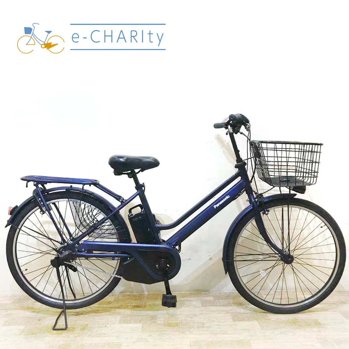 中古電動自転車 パナソニック TIMO S ティモ S ネイビー 26インチ KD025