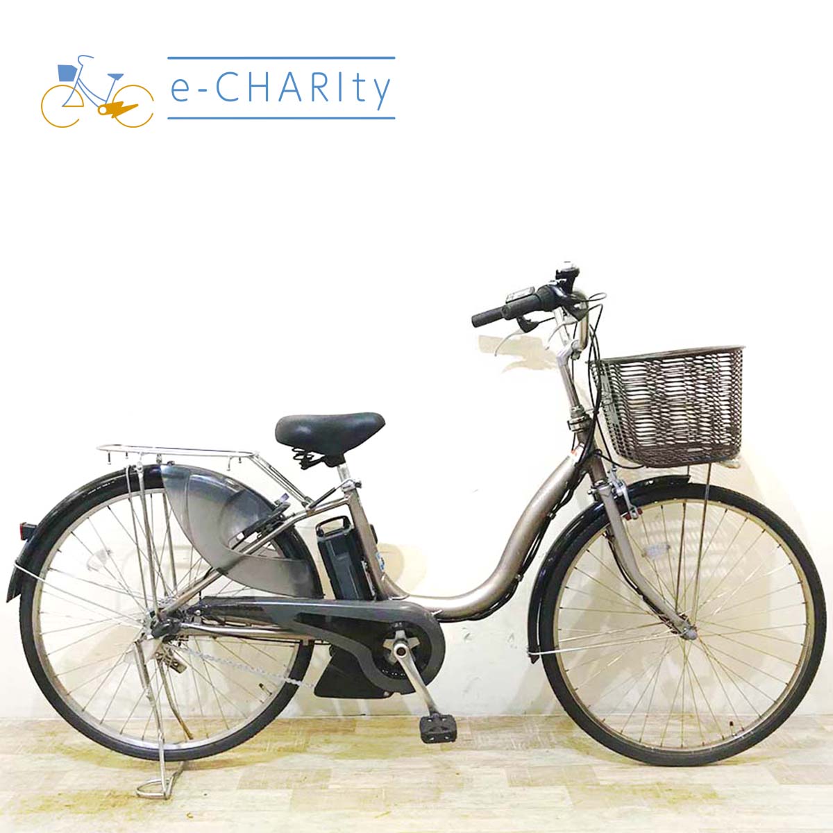 中古電動自転車 ヤマハ PAS ナチュラ XL ゴールド 26インチ KD060 