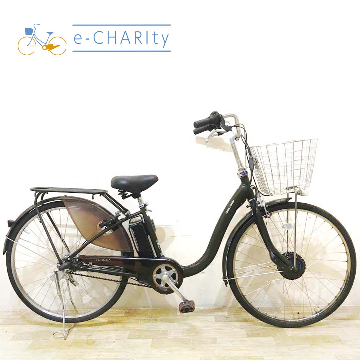 中古電動自転車  ブリヂストン フロンティア ロイヤル カーキ 26インチ KE035