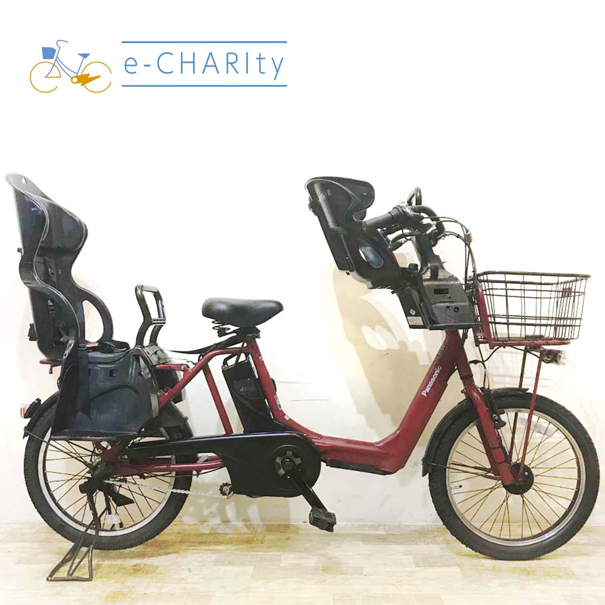 中古電動自転車 パナソニック ギュット アニーズ レッド 20インチ KE080