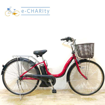 【１万円引き！】ヤマハ PAS ナチュラ M レッド 26インチ KF123 【中古車】