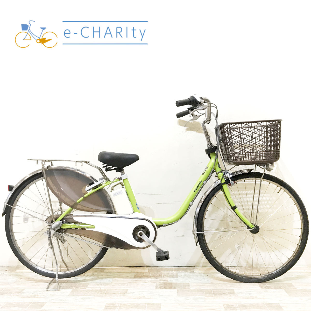 中古電動自転車 パナソニック ビビDX グリーン 26インチ KH032