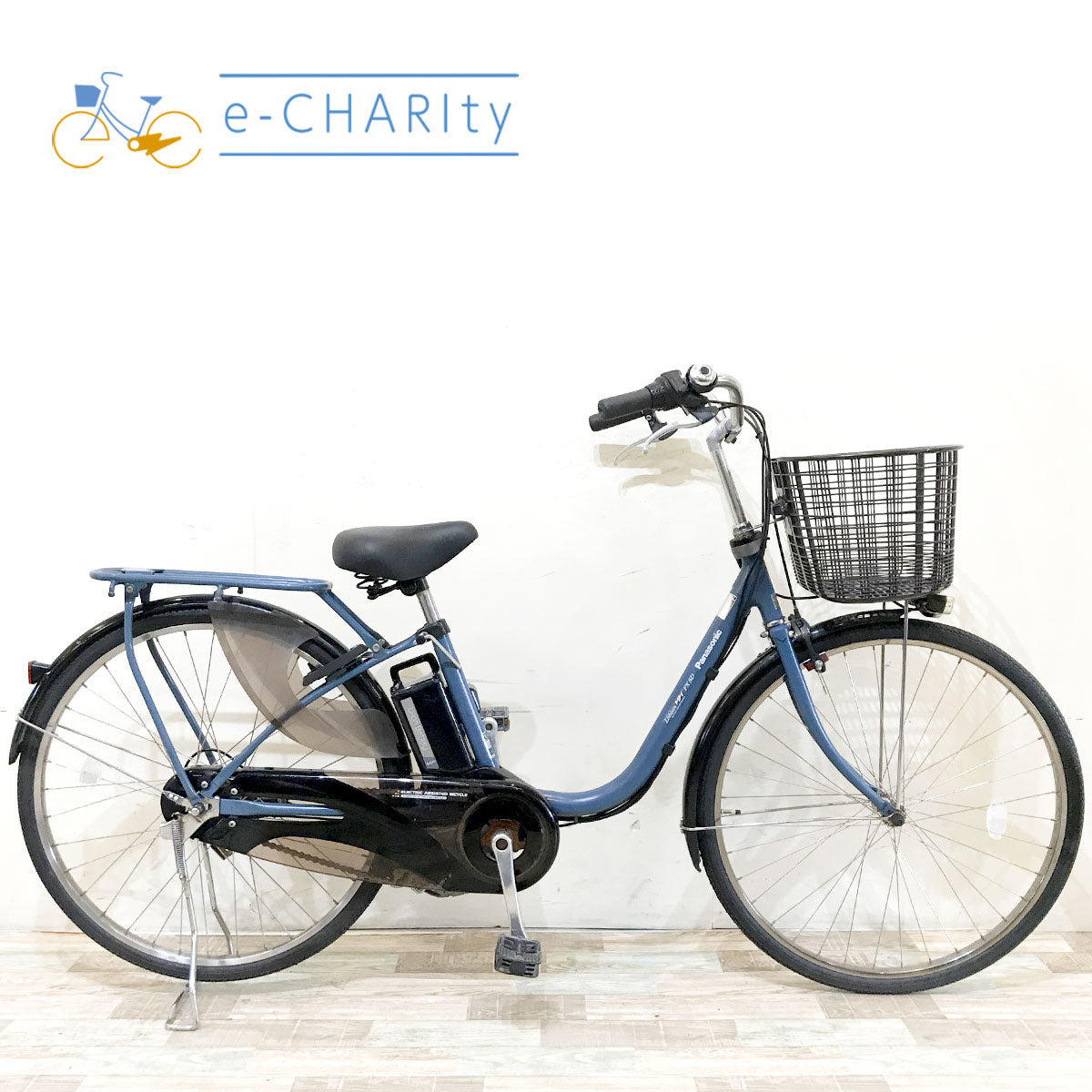 中古電動自転車 パナソニック ビビ FX SD ブルー 26インチ KH074