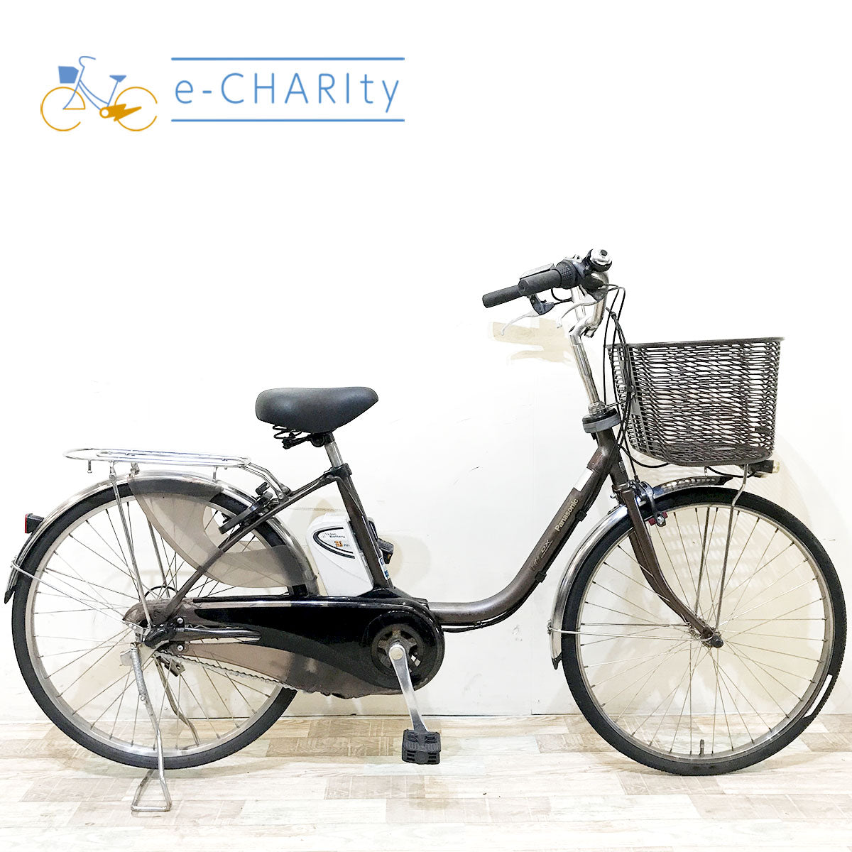中古電動自転車 パナソニック ビビDX ブラウン 24インチ KH079