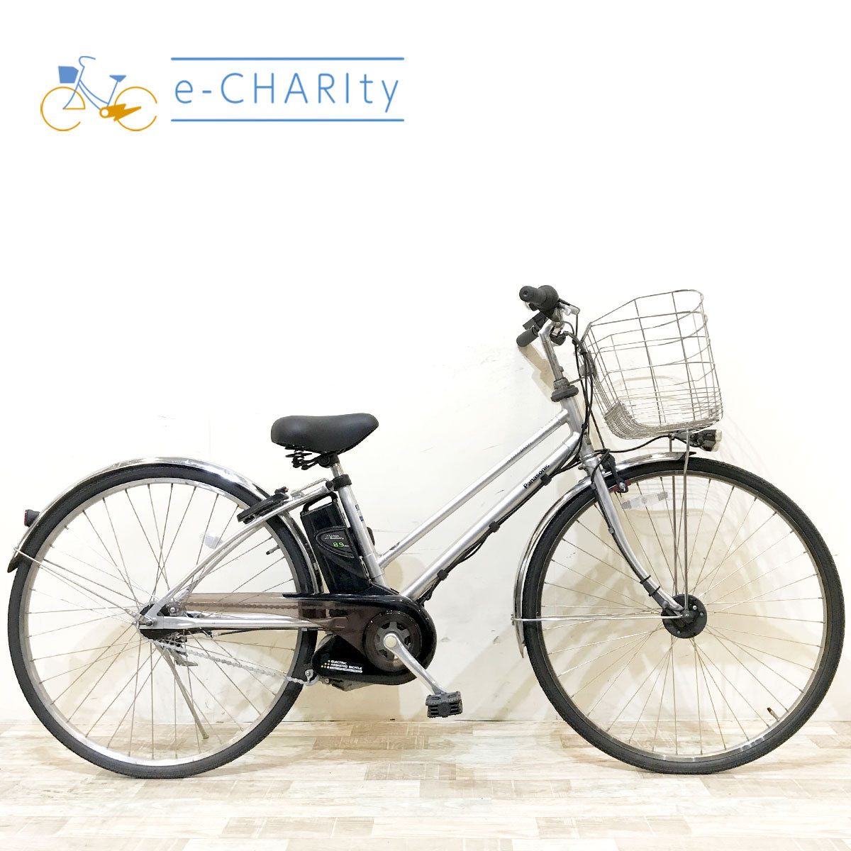 中古電動自転車 パナソニック ビビDX シティ シルバー 27インチ KI010