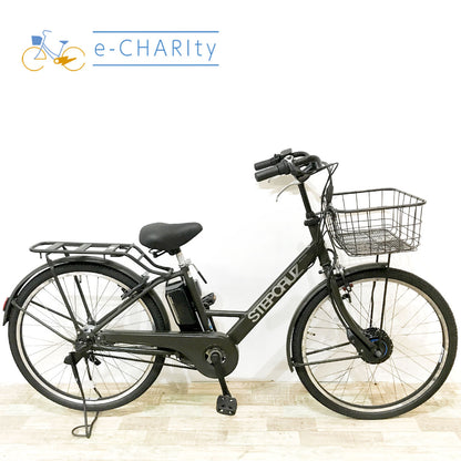 ブリヂストン ステップクルーズe（デュアルドライブ） カーキ 26インチ KJ033 【中古車】