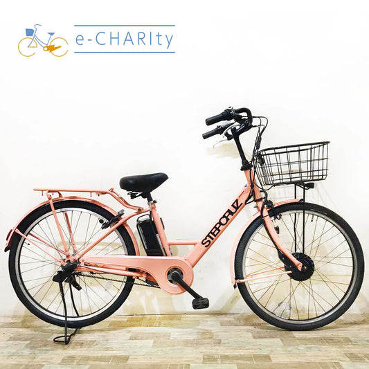 ブリヂストン ステップクルーズ e ピンク 26インチ KT048 【中古車】
