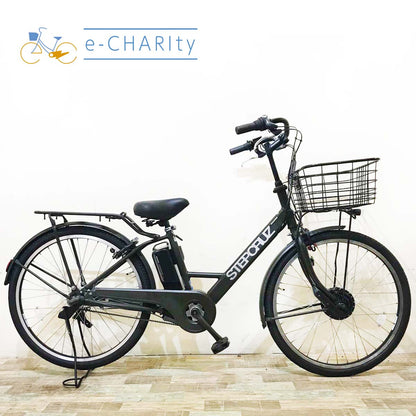 ブリヂストン ステップクルーズ e カーキ 26インチ KT055 【中古車】